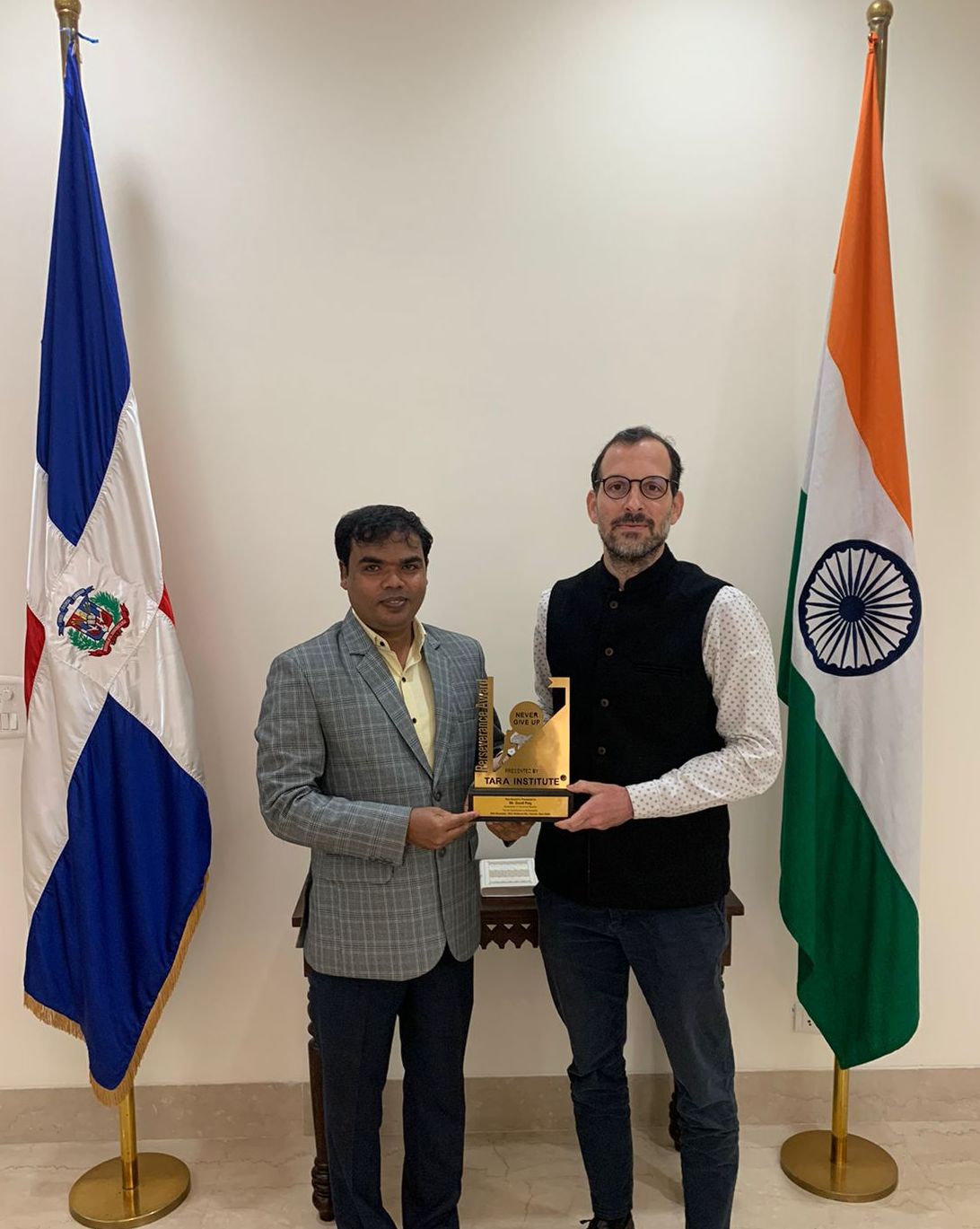 H.E. Mr. David Puig, Former Ambassador of the Dominican Republic to India, during an interaction with Tara Institute